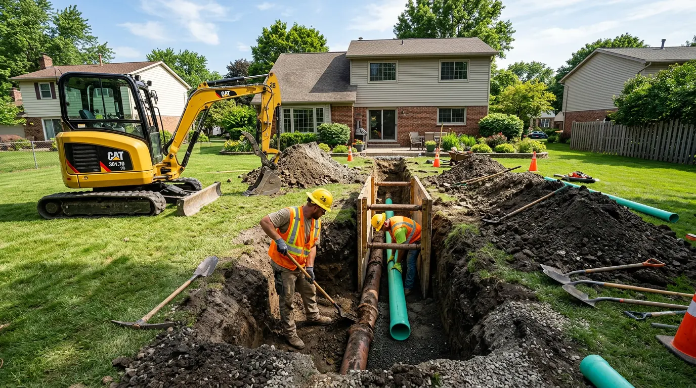 Sewer Cleanout in East Aurora, NY